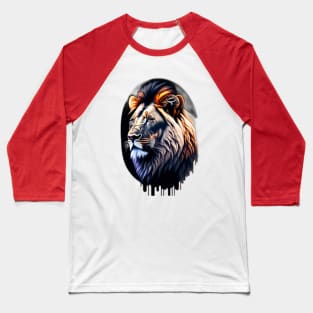 Roar of Majesty: The Lion King's Regal Essence Baseball T-Shirt